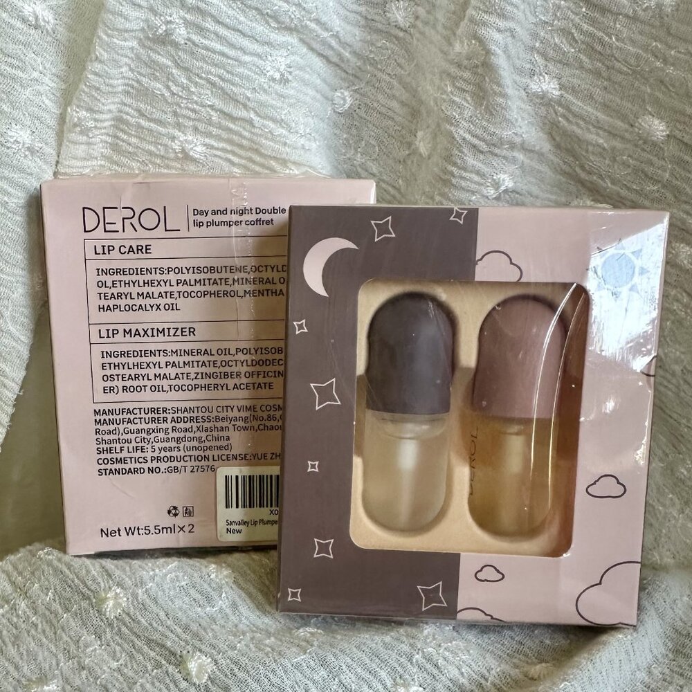 DEROL Day and Night Lip Plumper Bundle